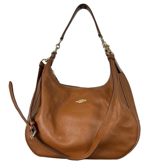 COACH Medium size, brown, CROSSBODY, SHOULDER, LEATHER HOBO BAG. - Picture 4 of 15